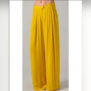 Rag & Bone Racine Palazzo Pants in Lemon Yellow Sz 4